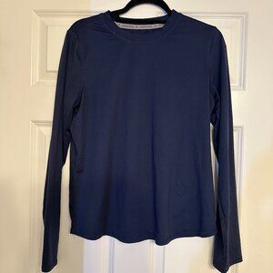 Fabletics Scrubs Core Long-Sleeve Underscrub in Navy